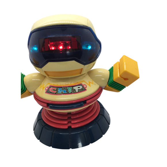 New Bright Micro Chip Robot 1994 Vintage Toys 90s Electronic Retro Lights, Moves - Picture 8 of 11